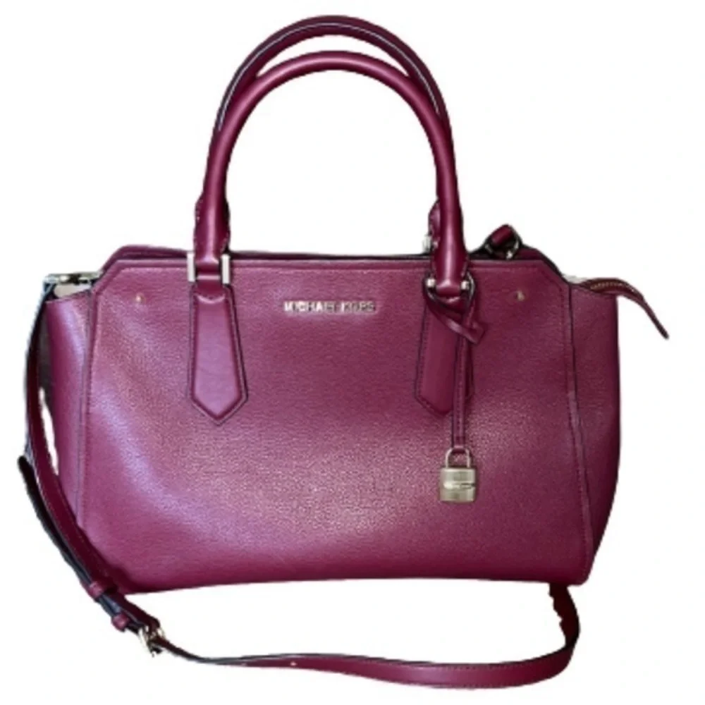 Michael Kors Hayes large leather satchel crossbody